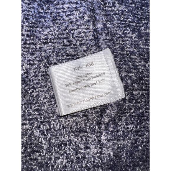 Barefoot Dreams Calypso Cardigan Size L/XL Blue Bamboo Chic Lite Open Soft Cozy - Picture 3 of 12